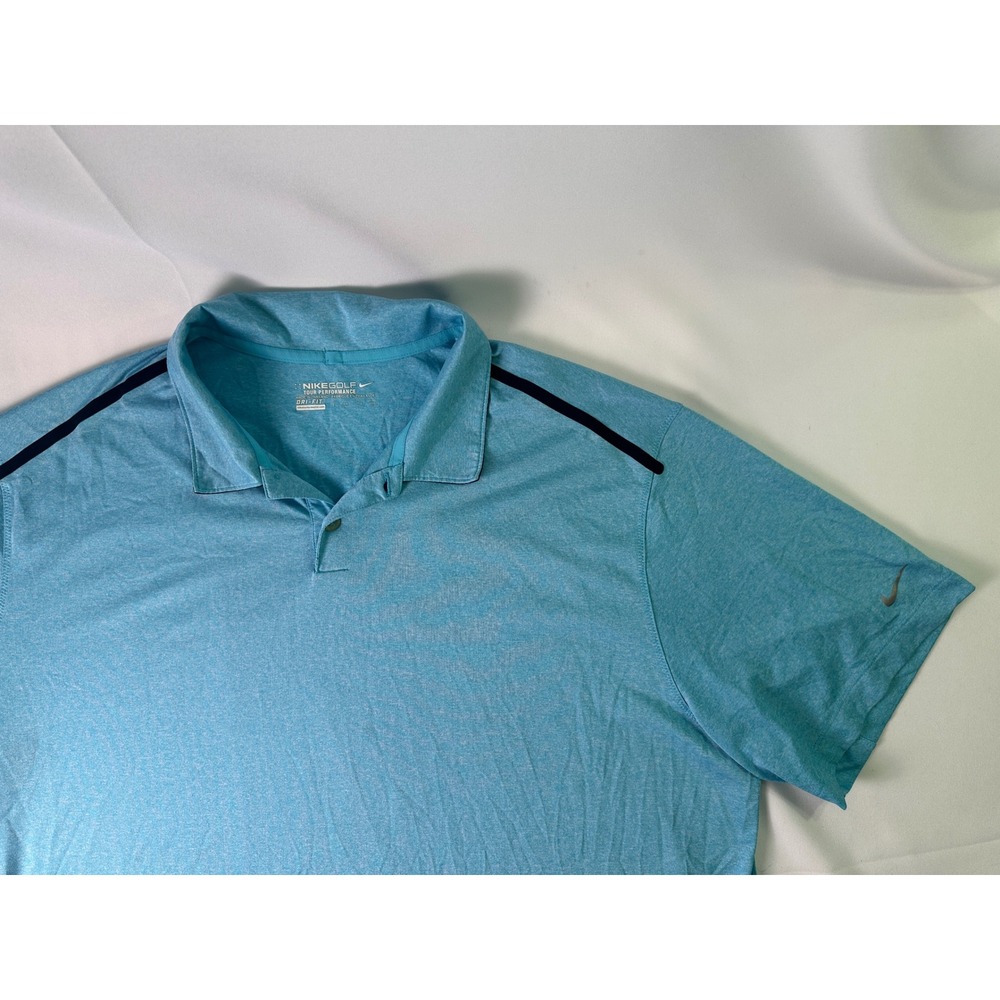 Nike Golf Tour Performance Dri-FIT Polo Shirt Mens 2XL Blue